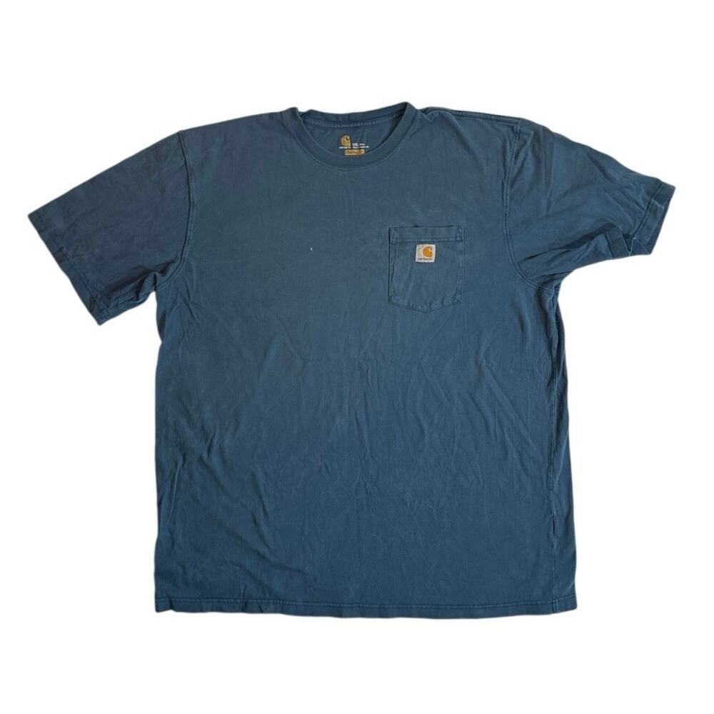 Shirt Carhartt K87 Pocket Tee 2XL Tall Dark Teal 2017